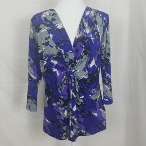 Yvos Womens Blouse Size L